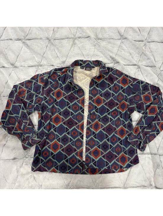 Woolrich Other - Woolrich Vintage Aztec Cotton Geometric Pattern Button-Up Shirt Men's Size L